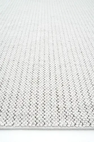 Mikasa Mks Plain Oq Yumshoq Dokulu Halı Kilim Salon Koridor Kesma Yo'lak Dokuma Mashina Halısı-Oq - 7