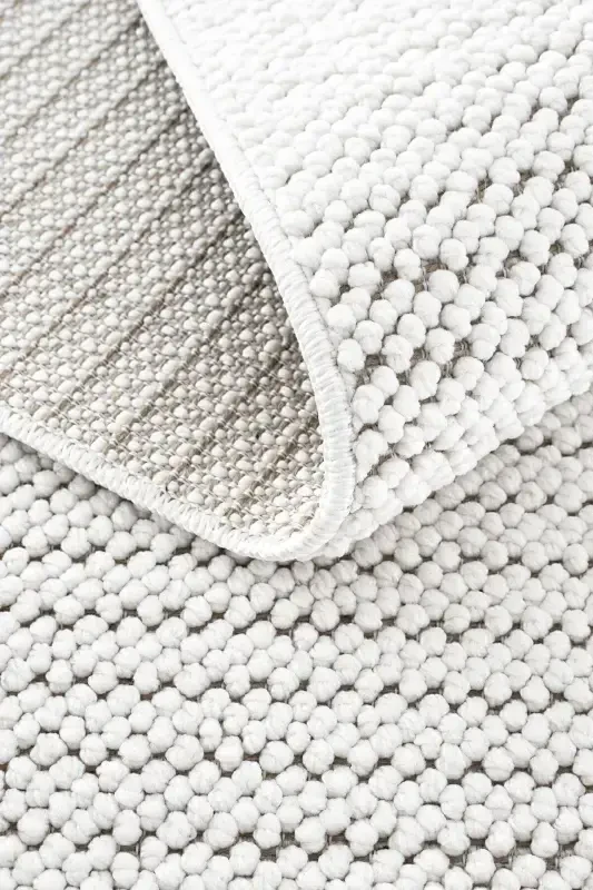 Mikasa Mks Plain White Soft Touch Carpet Rug Living Room Hallway Cut Runner Woven Machine Carpet-White - 8