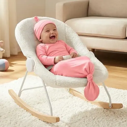 Mikccer Baby Girl Gown 0-6 Months, Super Soft Newborn Sleepers Gown, Long Sleeve Newborns Nightgown for Girls, Baby Girl Outfit Essential with Folding Gloves Hat Set Salmon Powder - 4