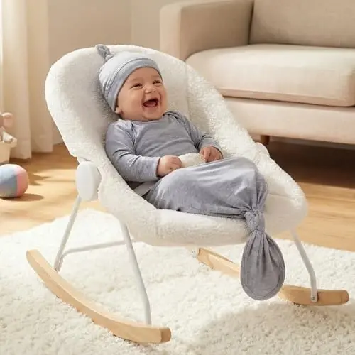 Mikccer Newborn Knotted Baby Gown 0-6 Months, Super Soft Breathable Nightgowns for Babies Girl and Boy, Baby Girls Coming Home Hospital Outfit with Hat Set Grey - 3