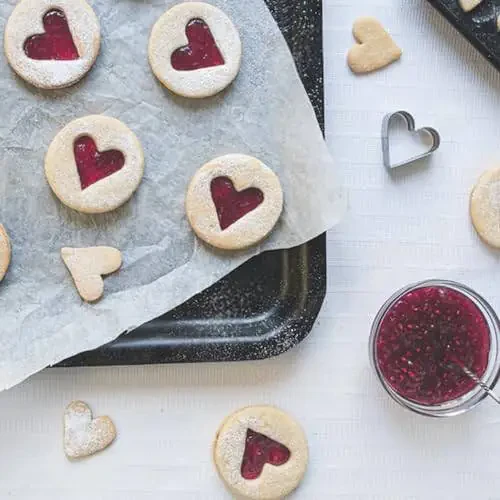 Mikim Mini Cookie Cutters Heart Round Flower Star, 12Pcs Cookie Cutters Shapes Set Stainless Steel Fruit Veggie Cutter, Small Metal Biscuit Cutter Molds for Baking - 4