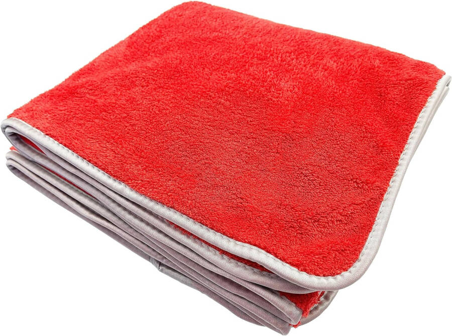 Microfiber Plush Car Drying Towel Cleaning Towels Super Absorbent Auto Detailing Towel 40x100cm Red-RED - 1