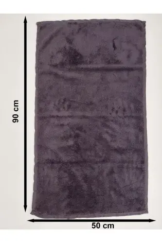 Mikrofiber sochiq Bo'yoqni ushlab turmaydigan sochiq Sartarosh sochiq Qora 50x90 sm 12 tadan - 4