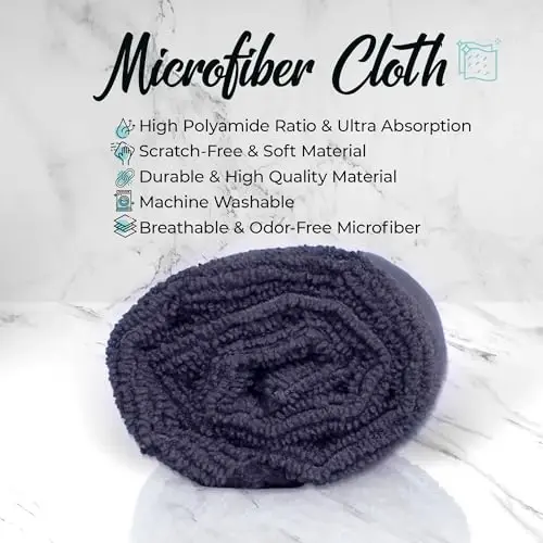 Microfiber Cleaning Cloth - Pack of 12 (12.5