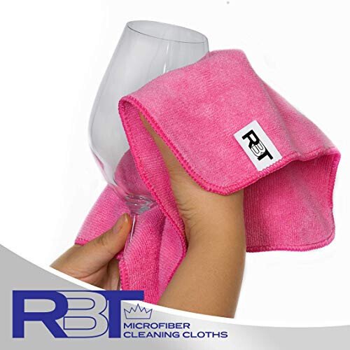 Microfiber Cleaning Cloths, 12 Pack Multi-Purpose Cleaning Towels, Lint Free Reusable Rags for Cleaning, Micro Fiber Wipe, Cloth for House, Kitchen, Glass - RBT (1)
