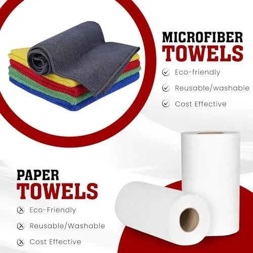 Microfiber Cleaning Cloths - 5 Pack, 16