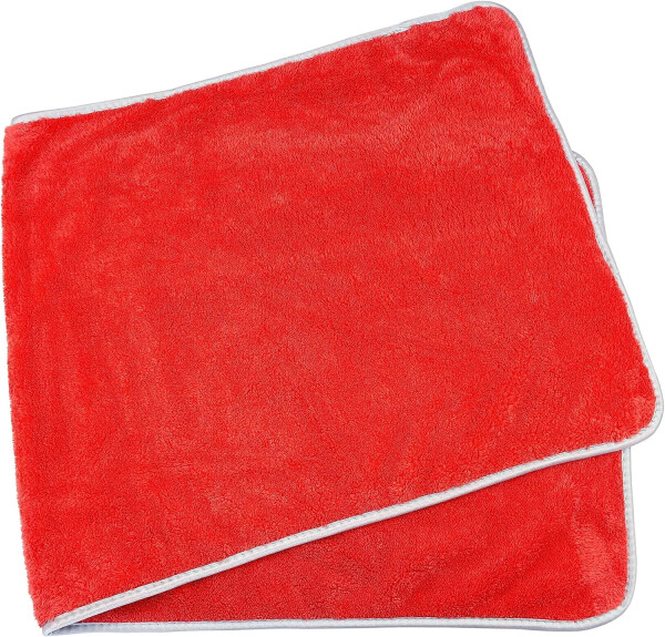 Mikrofiber yumshoq avtomobilni quritish sochiqlarini tozalash sochiqlari Super singdiruvchi avto detallash sochiq 40x100cm Qizil - 4