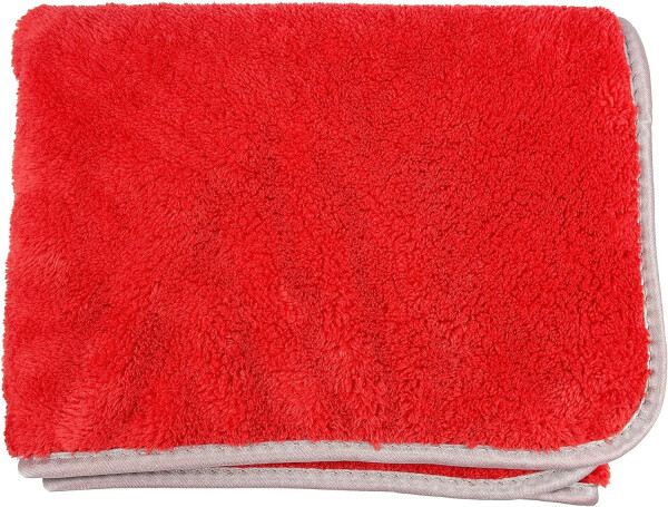 Mikrofiber yumshoq avtomobilni quritish sochiqlarini tozalash sochiqlari Super singdiruvchi avto detallash sochiq 40x100cm Qizil - 5