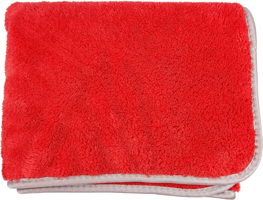 Mikrofiber yumshoq avtomobilni quritish sochiqlarini tozalash sochiqlari Super singdiruvchi avto detallash sochiq 40x100cm Qizil - 5