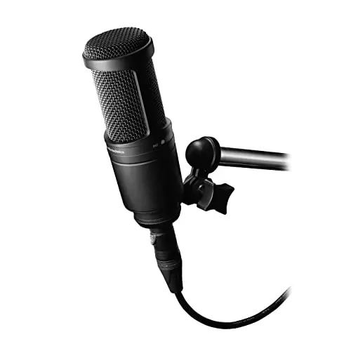 Микрофон конденсаторный студийный Audio-Technica AT2020 кардиоидный XLR, идеально подходит для проектных/домашних студийных приложений, черный - 3