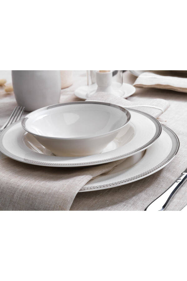 Mila Dinner Set - 56 Pieces - Platinum 01 - 4