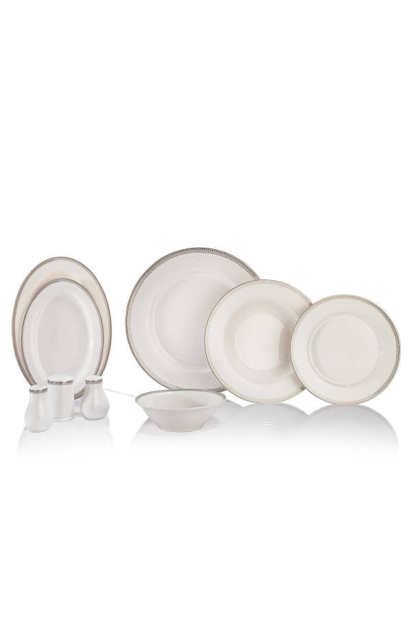 Mila Dinner Set - 56 Pieces - Platinum 01 - 5