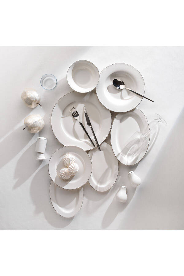 Mila Dinner Set - 56 Pieces - Platinum02 - 1