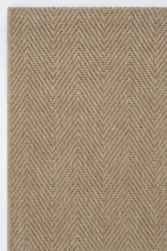 Milan 665 Beige Woven Textured Rug Kilim Living Room Kitchen Hallway Cut Runner Woven Machine Carpet-Beige - 3