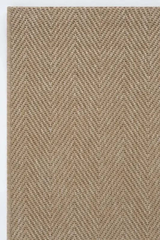 Milan 665 Beige Woven Textured Rug Kilim Living Room Kitchen Hallway Cut Runner Woven Machine Carpet-Beige - 3