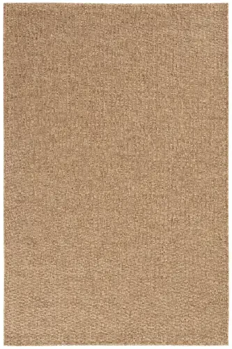 Milan 666 Coffee Rattan Textured Carpet Kilim Living Room Kitchen Corridor Cut Runner Woven Machine Carpet-Coffee - 2