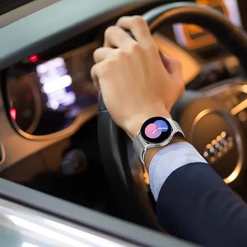 Milanese Bands for Samsung Galaxy Watch 4/5 Band 40mm 44mm/Classic 46mm 42mm Women/Men,Magnetic Loop Strap for Samsung Galaxy Watch 5 Pro band 45mm,20mm No Gap Metal Mesh Correa Wristband - 3
