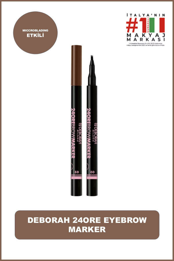 Milano 24 Ore Eyebrow Marker No:02 Brown - 1