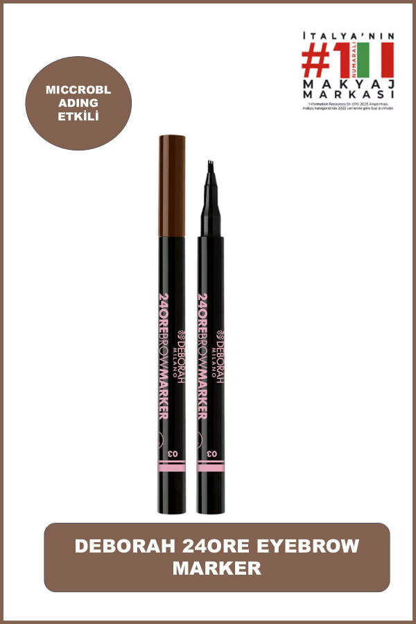 Milano 24 Ore Eyebrow Marker Pencil No:03 - 1