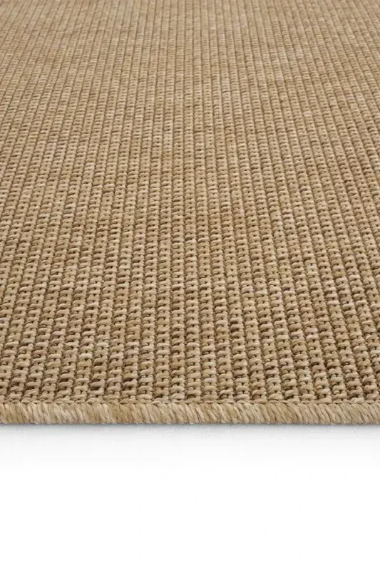 Milano 664 Bej Hasır Dokulu Halı Kilim Salon Mutfak Koridor Kesme Yolluk Dokuma Makine Halısı-Bej 1 - 7