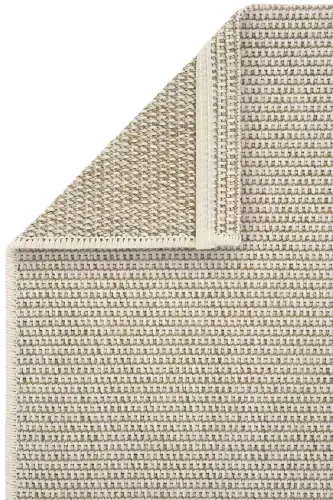 Milano 664 Cream Woven Textured Rug Kilim Living Room Kitchen Corridor Cut Runner Woven Machine Carpet-Cream 2 - 5