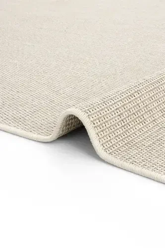 Milano 664 Cream Woven Textured Rug Kilim Living Room Kitchen Corridor Cut Runner Woven Machine Carpet-Cream 2 - 6