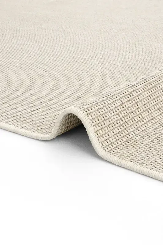 Milano 664 Cream Woven Textured Rug Kilim Living Room Kitchen Corridor Cut Runner Woven Machine Carpet-Cream 2 - 6