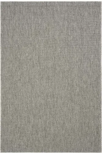 Milano 664 Grey Wicker Textured Rug Carpet Living Room Kitchen Corridor Cut Runner Woven Machine Carpet-Gray 2 - 2