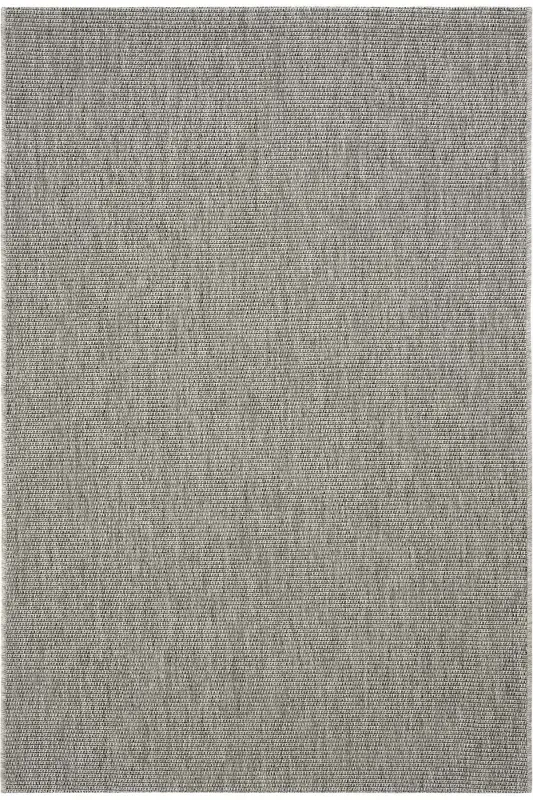 Milano 664 Grey Wicker Textured Rug Carpet Living Room Kitchen Corridor Cut Runner Woven Machine Carpet-Gray 2 - 2
