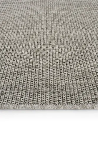 Milano 664 Gri Hasır Dokulu Halı Kilim Salon Mutfak Koridor Kesme Yolluk Dokuma Makine Halısı-Gri 2 - 8