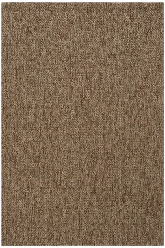 Milano 665 Coffee Wicker Textured Rug Kilim Living Room Kitchen Corridor Cut Runner Woven Machine Carpet-Coffee 3 - 2