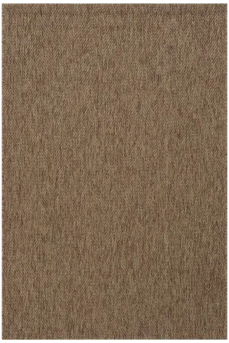 Milano 665 Coffee Wicker Textured Rug Kilim Living Room Kitchen Corridor Cut Runner Woven Machine Carpet-Coffee 3 - COOL HALI (1)