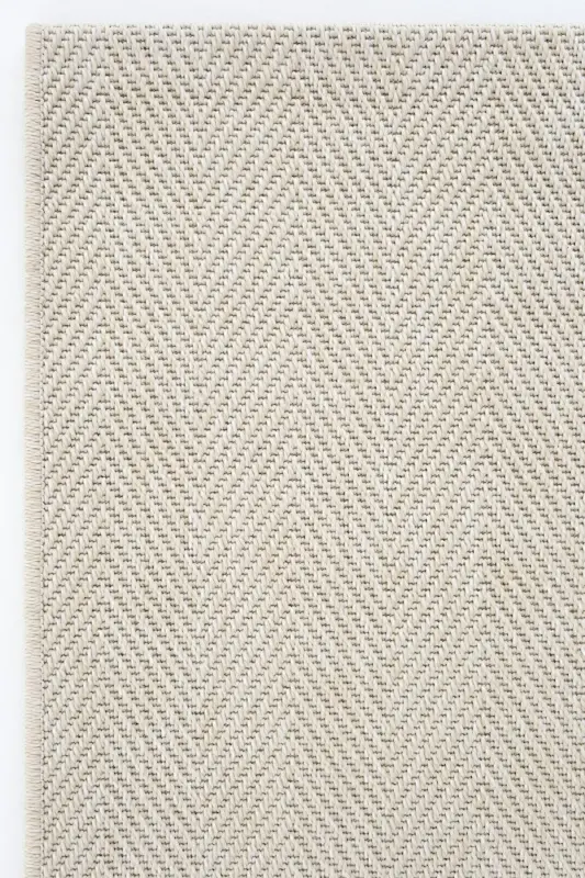 Milano 665 Cream Woven Textured Rug Carpet Living Room Kitchen Corridor Cut Runner Woven Machine Carpet-Cream 1 - 4
