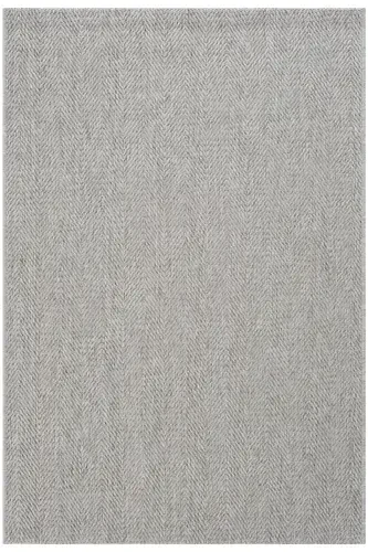 Milano 665 Grey Wicker Textured Rug Kilim Living Room Kitchen Hallway Cut Runner Woven Machine Carpet-Grey 1 - 1
