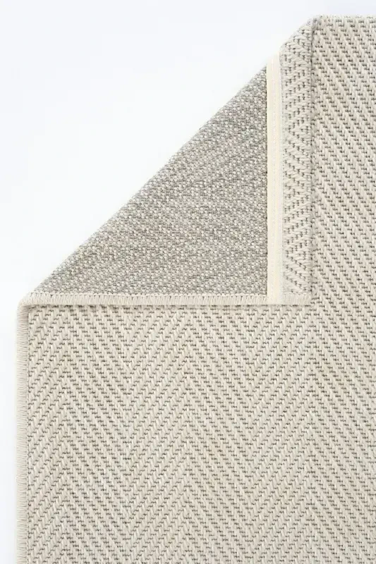 Milano 665 Krem Hasır Dokulu Gilam Kilim Salon Oshxona Koridor Kesma Yo'lak To'quv Mashina Gilami-Krem 1 - 5