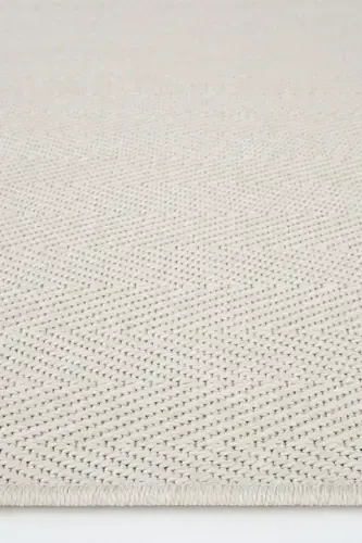 Milano 665 Krem Hasır Dokulu Halı Kilim Salon Mutfak Koridor Kesme Yolluk Dokuma Makine Halısı-Krem 1 - 7