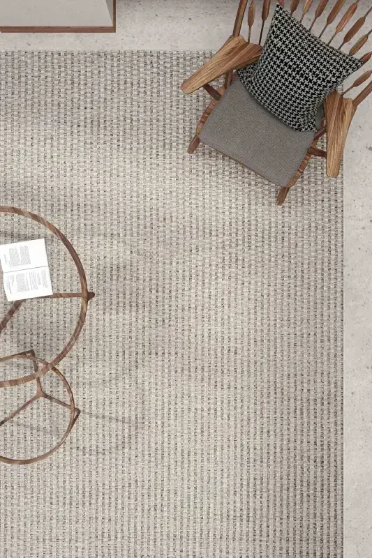 Milano 666 Grey Woven Textured Rug Carpet Living Room Kitchen Hallway Cut Runner Woven Machine Carpet-Grey - 1