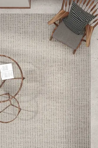 Milano 666 Grey Woven Textured Rug Carpet Living Room Kitchen Hallway Cut Runner Woven Machine Carpet-Grey 