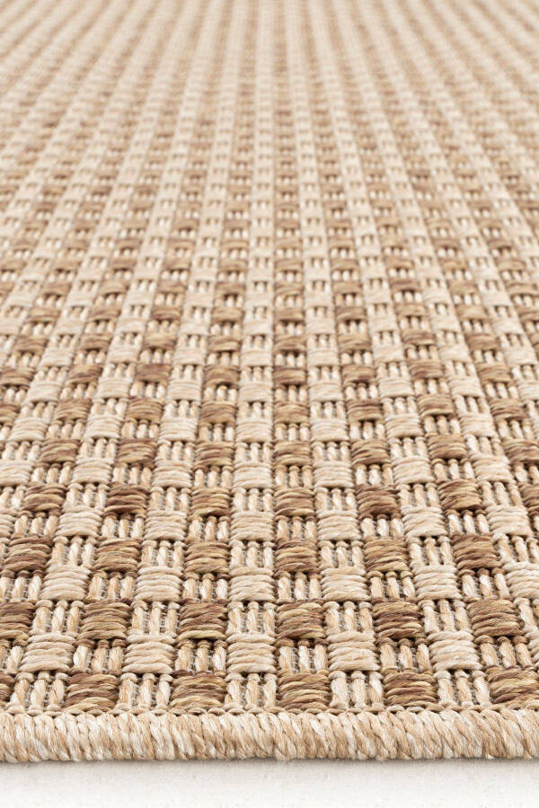 Milano 667 Coffee Woven Rug with Straw Texture, Living Room, Kitchen, Corridor, Cutting Runner, Machine Woven Rug - 31