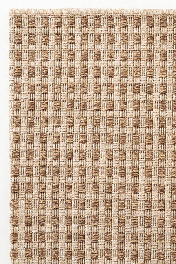 Milano 667 Coffee Woven Rug with Straw Texture, Living Room, Kitchen, Corridor, Cutting Runner, Machine Woven Rug - 20