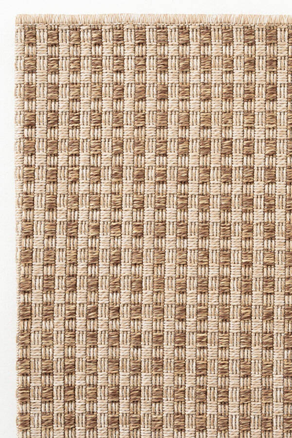 Milano 667 Coffee Woven Rug with Straw Texture, Living Room, Kitchen, Corridor, Cutting Runner, Machine Woven Rug - 12