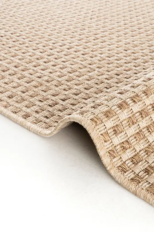 Milano 667 Coffee Woven Rug with Straw Texture, Living Room, Kitchen, Corridor, Cutting Runner, Machine Woven Rug - 7
