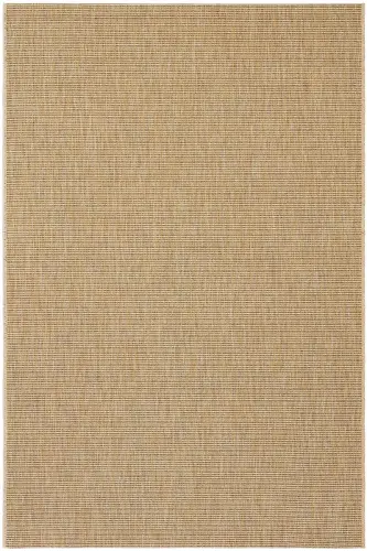 Milano Bej Hasır Görünümlü Bohem Rustik Makina Dokuma Kolay Temizlenir Kesme İnce Salon Oda Halısı-Bej 33 