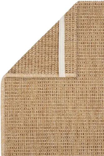 Milano Bej Rengi Hasır Jüt Görünümlü Rustik Dokuma Leke Tutmaz Salon Oturma Odası Ev Balkon Halısı-Krem 33 - 5