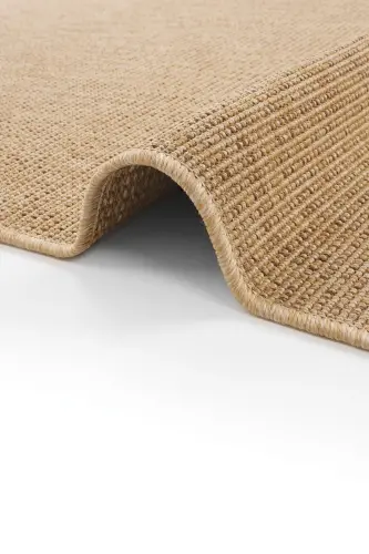 Milano Bej Rengi Hasır Jüt Görünümlü Rustik Dokuma Leke Tutmaz Salon Oturma Odası Ev Balkon Halısı-Krem 33 - 6