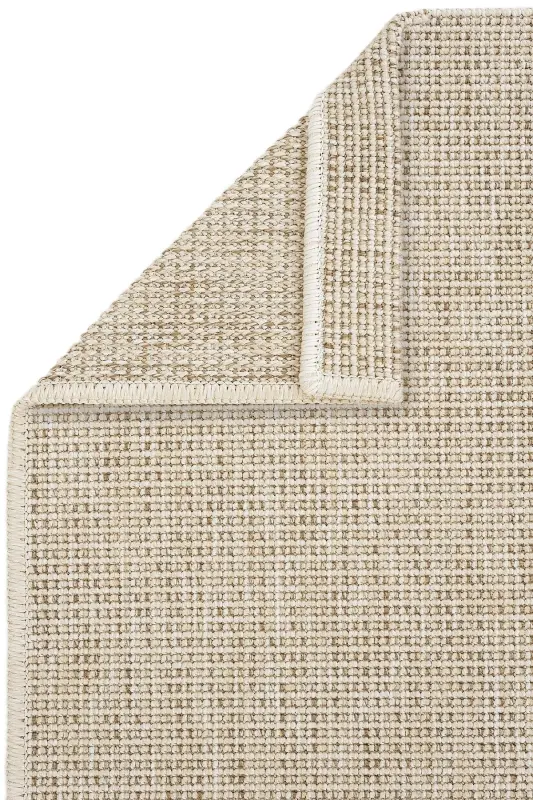 Milano Cream Beige Jute Look Modern Easy to Clean Living Room Bedroom Balcony Carpet - Cream Beige - 5