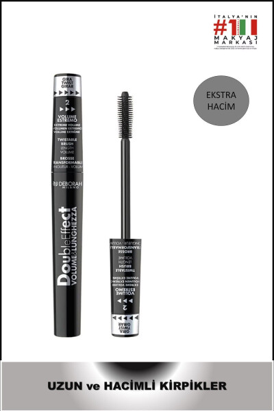 Milano Double Effect Black Mascara - 1