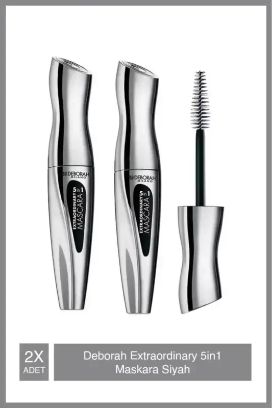 Milano Extraordinary 5 in 1 Black Mascara* 2 Pack - DEBORAH