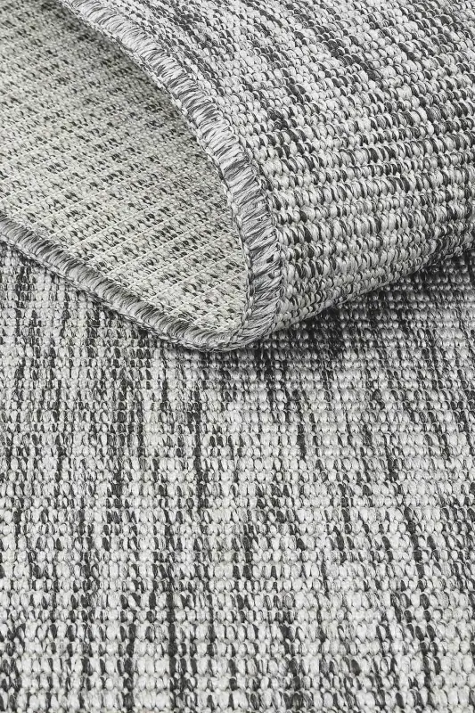 Milano Gri Antrasit Jüt Hasır Modern Kestirme Silinebilir Leke Tutmayan Ev Oda Balkon Mutfak Halısı-Gri 44 - 8