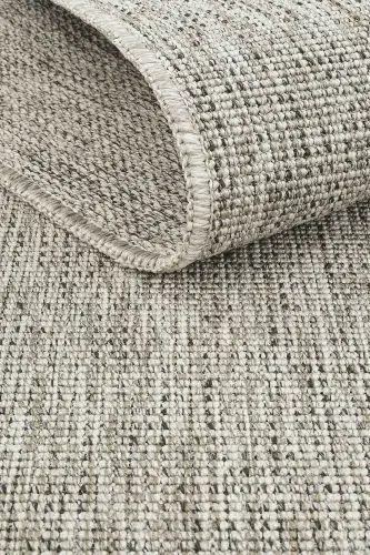 Milano Gri Vizon Jüt Sisal Görünümlü Dokuma Taban Kesme Makine Ev Salon Mutfak Giyinme Balkon Halısı-Gri 33 - 8